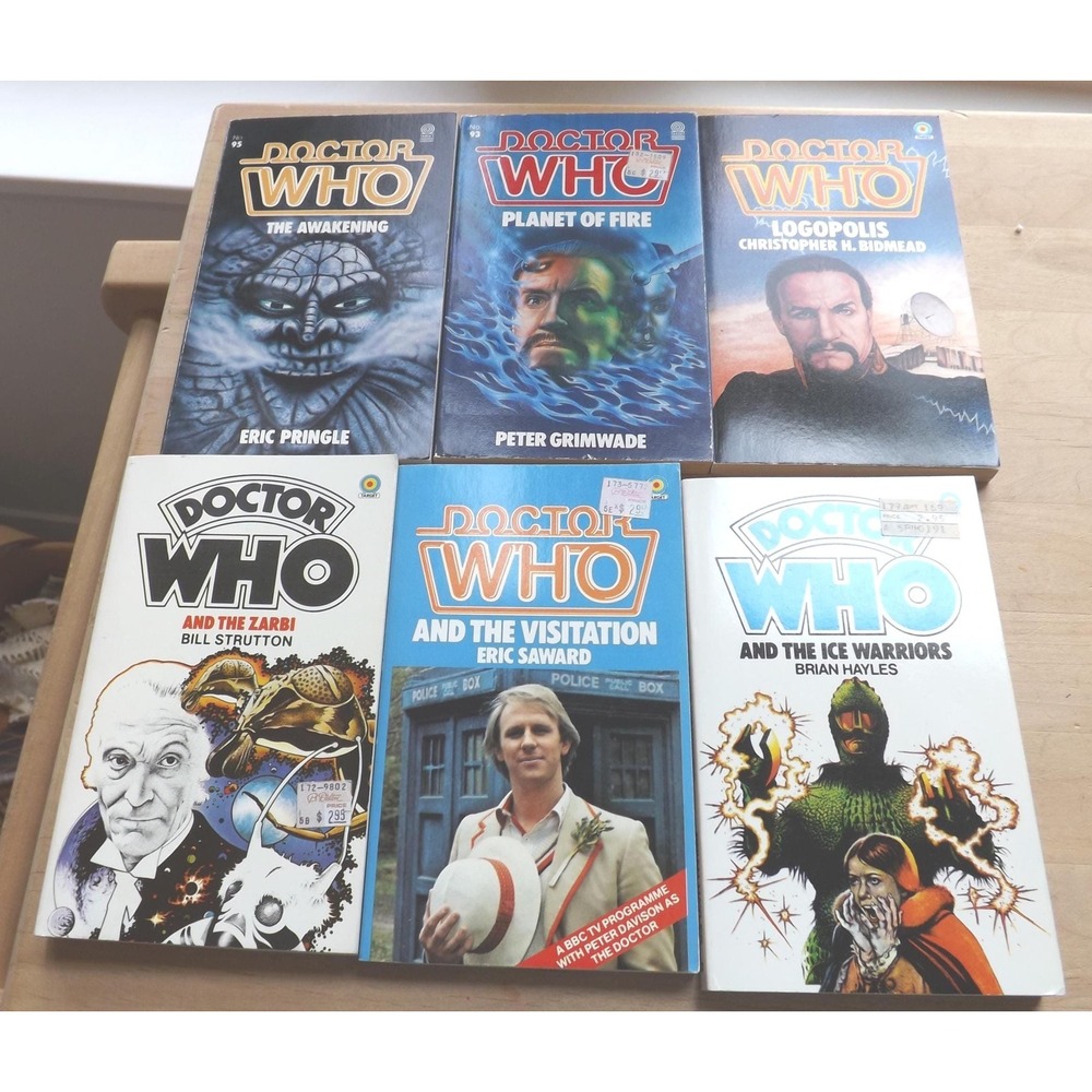 Lot of Six Dr Who Doctor Who Books - See Description for Details